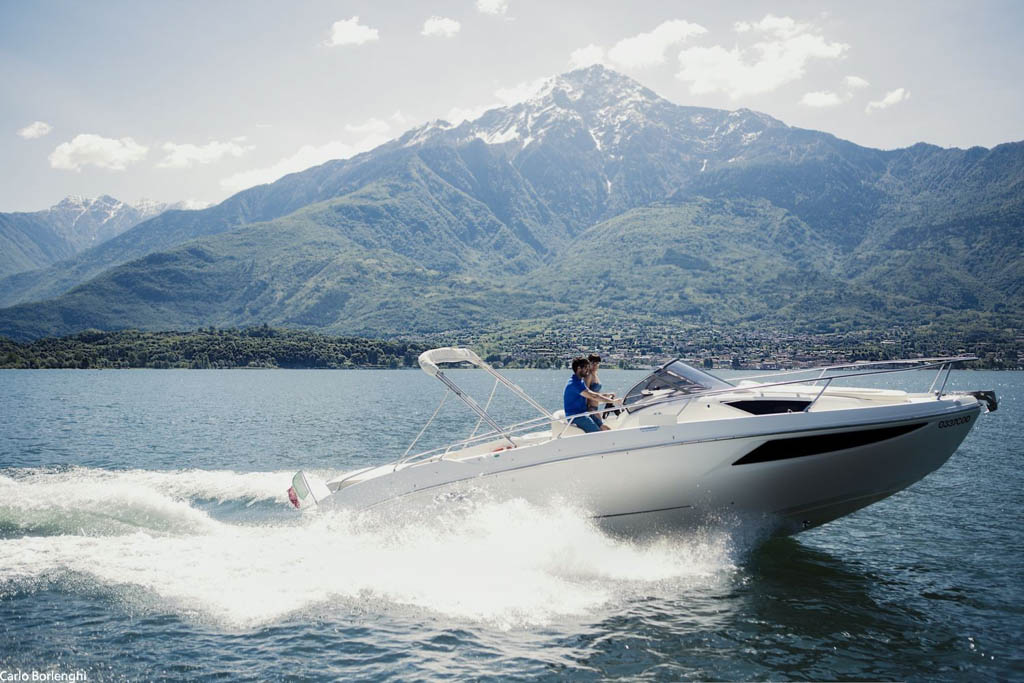 Lake Como motorboat, Italy