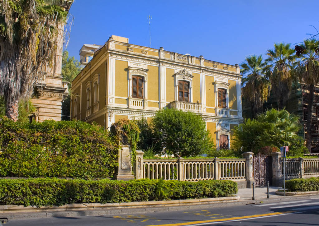 Typical mansion in Catania, Sicily, Italy