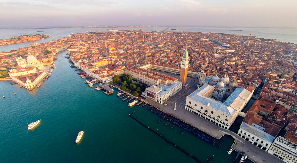 Venice aerial view, Italy