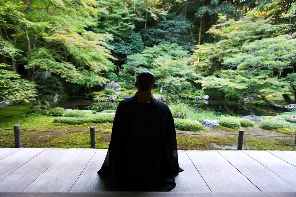 Meditating Budhist Monk, Japan
