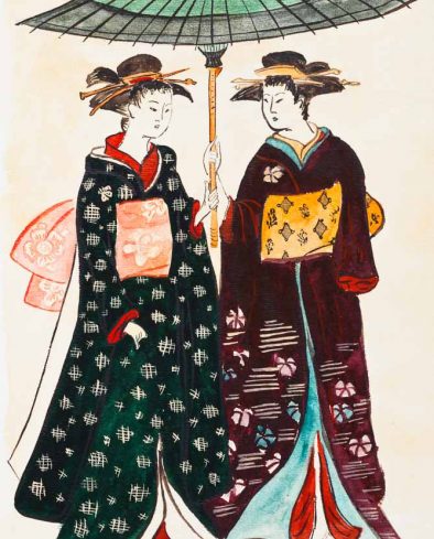 Ukiyo-e Woodblock Print, Kyoto
