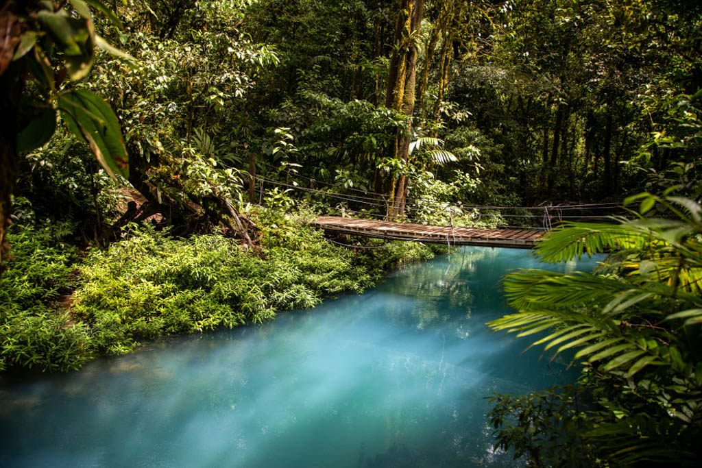 Rio Celeste River in Tenorio NP, Costa Rica