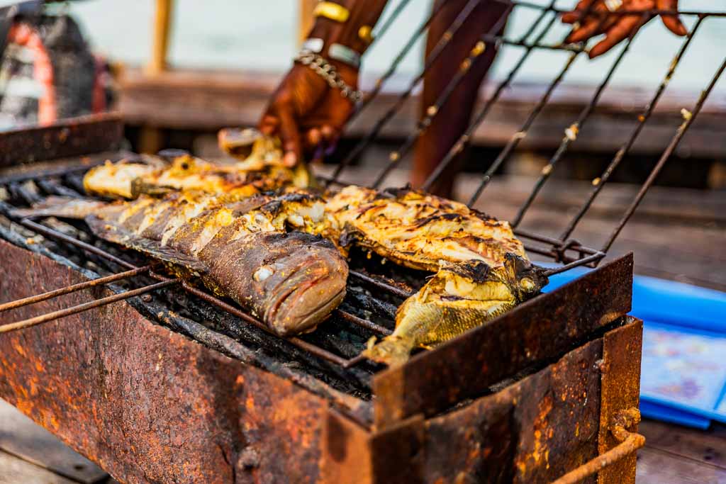 Fish on the BBQ, Lamu Island