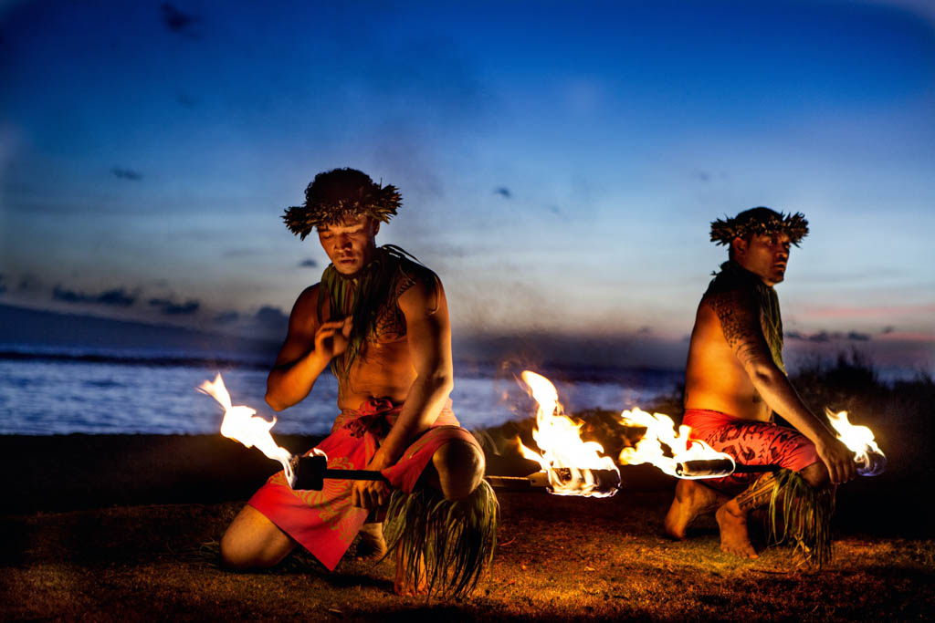 Hawaii Luau Fire Dance