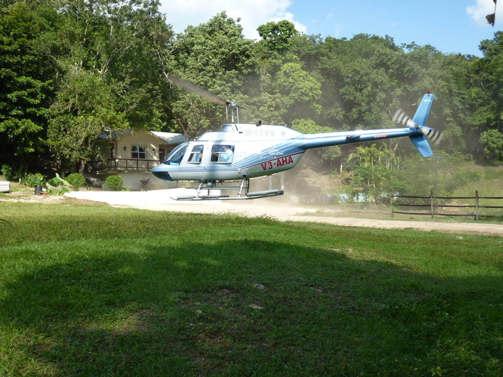 Chaa Creek Lodge Helicopter