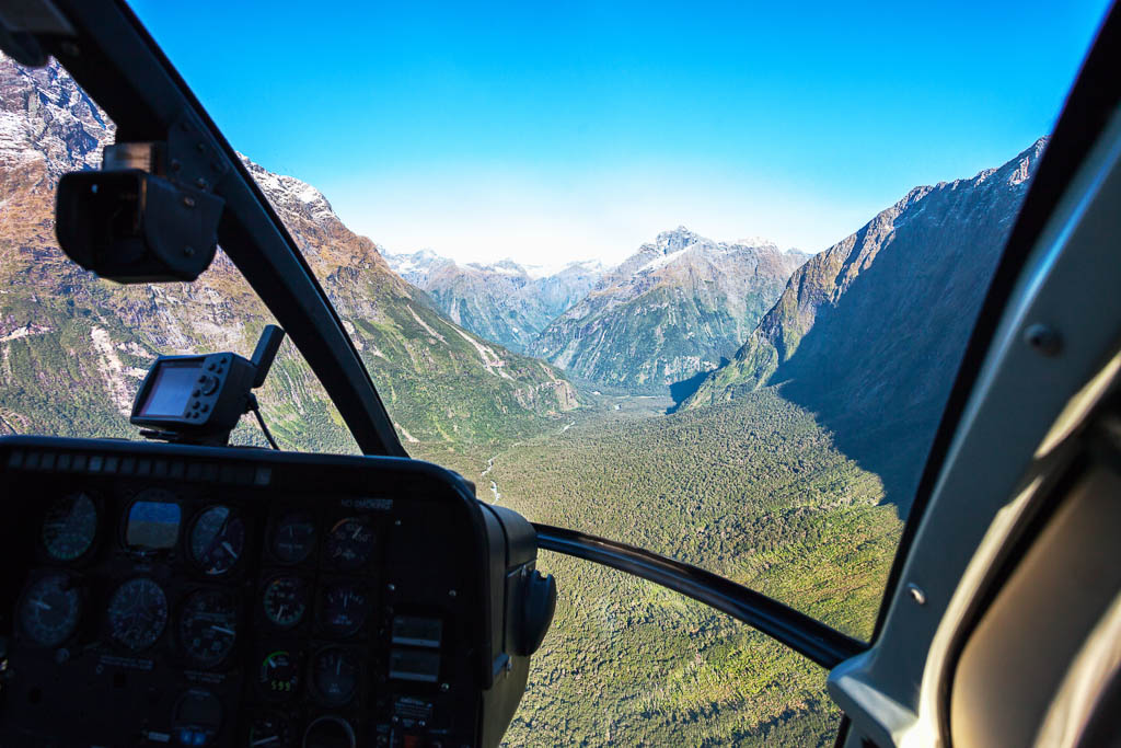Helicopter Flight, Fiordland National Park