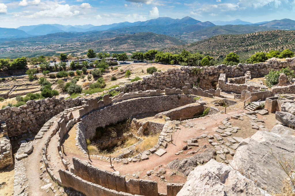 Tomb of the Kings and ruins of ancient city Mycenae,