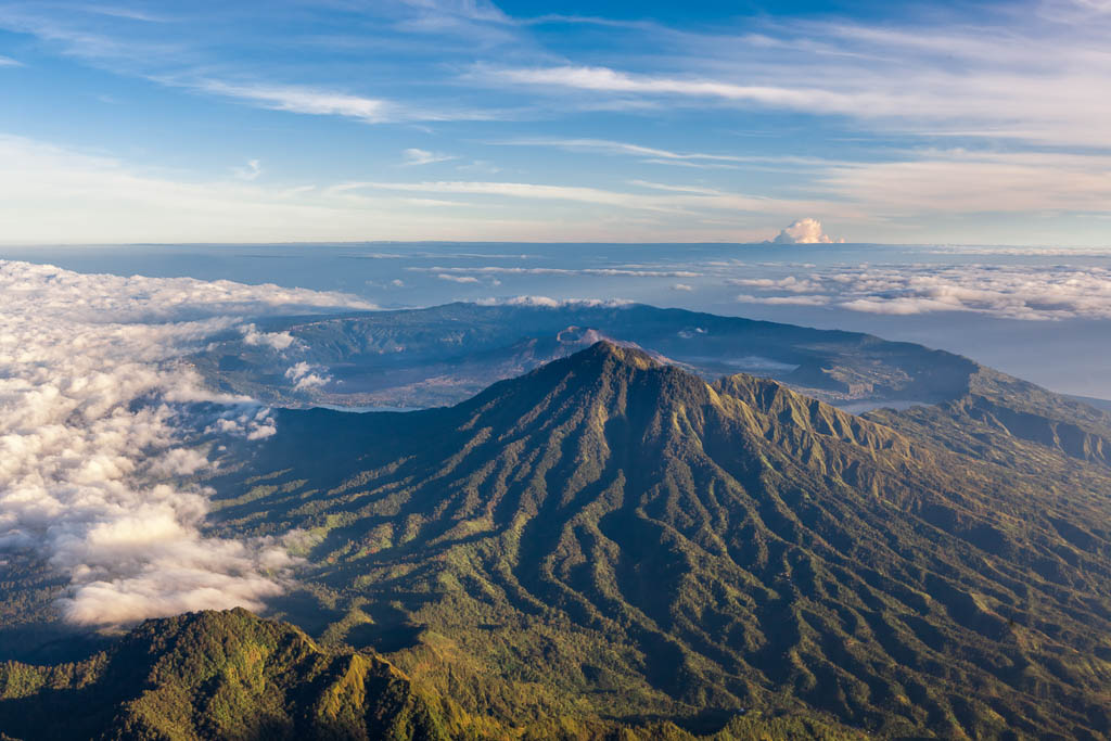 Helicopter ride over Mt. Batur, Bali