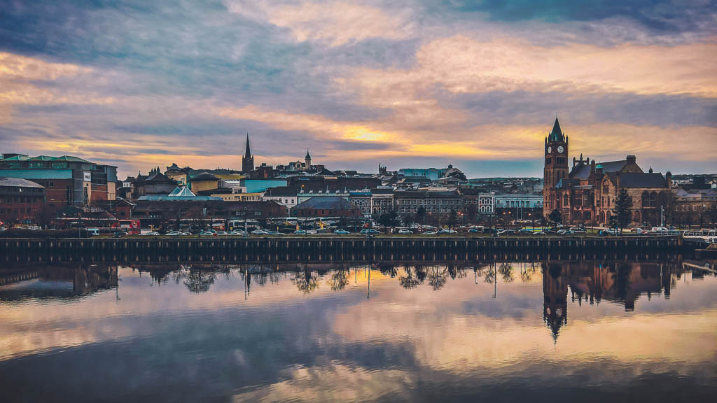 Sunset over the City, Derry