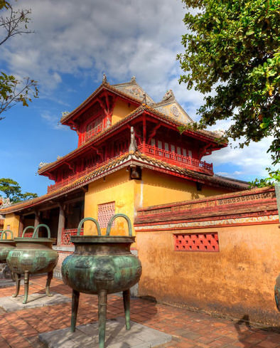 Building in the Imperial City of Hue, Vietnam