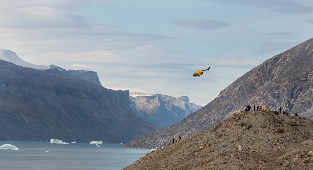 Quark Expeditions, Arctic Heli Flight, Credit Michelle Sole
